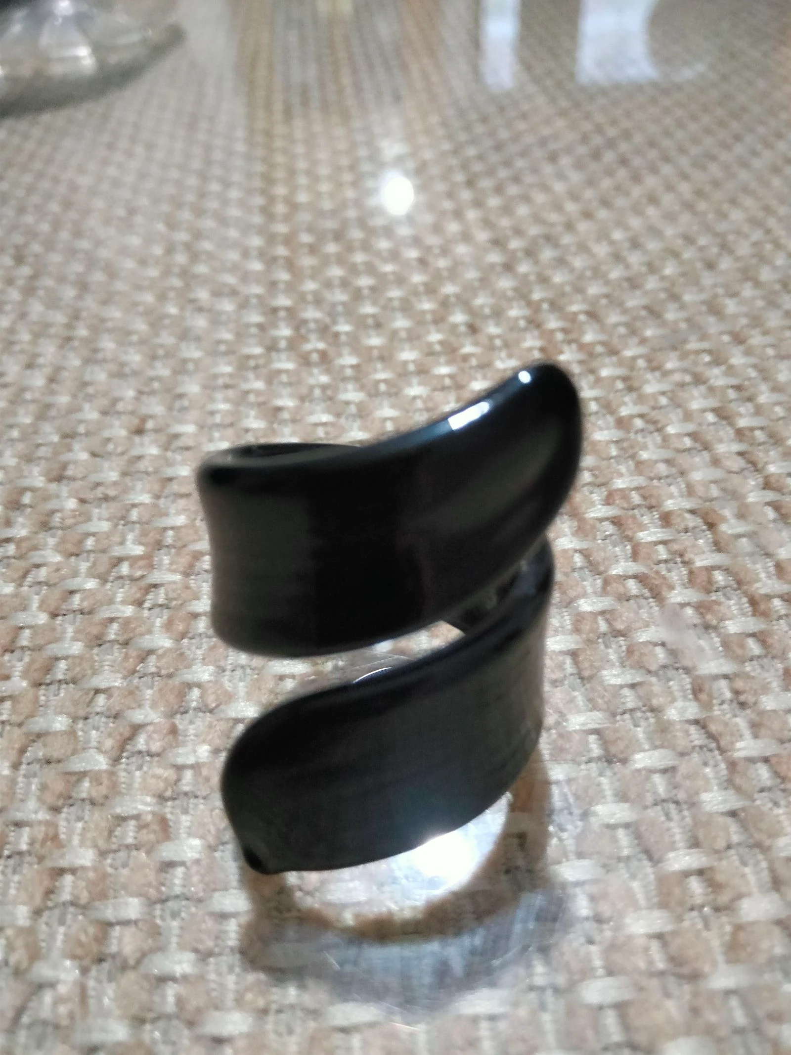 Zwarte Murano glasring. – photo 2